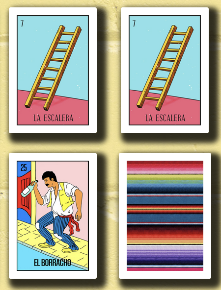 A screen capture of Mexican Lotería cards